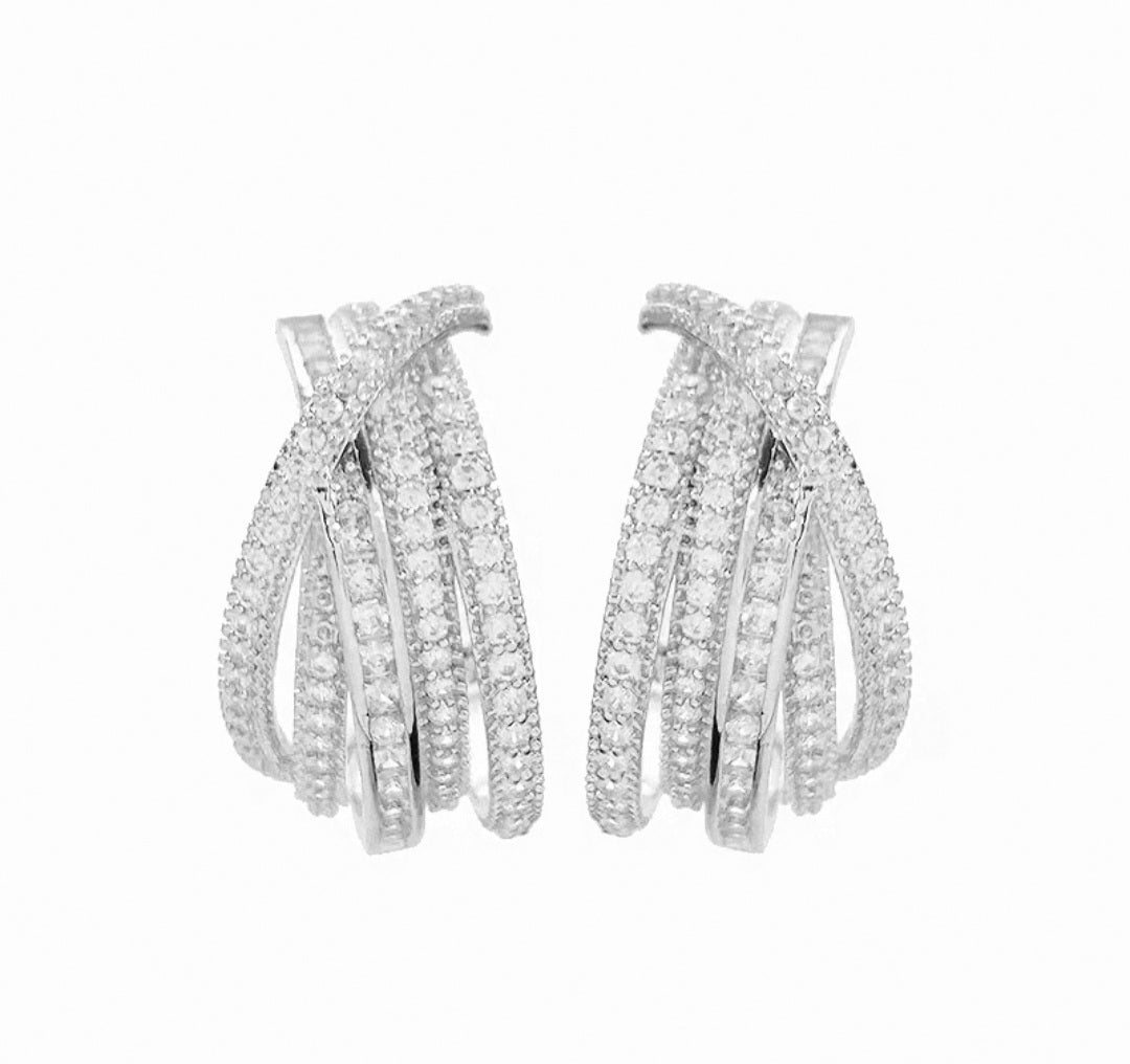 SILVER MULTIPLE HOOP