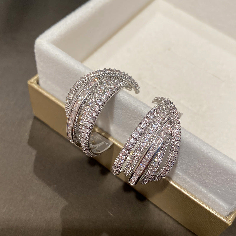 SILVER MULTIPLE HOOP