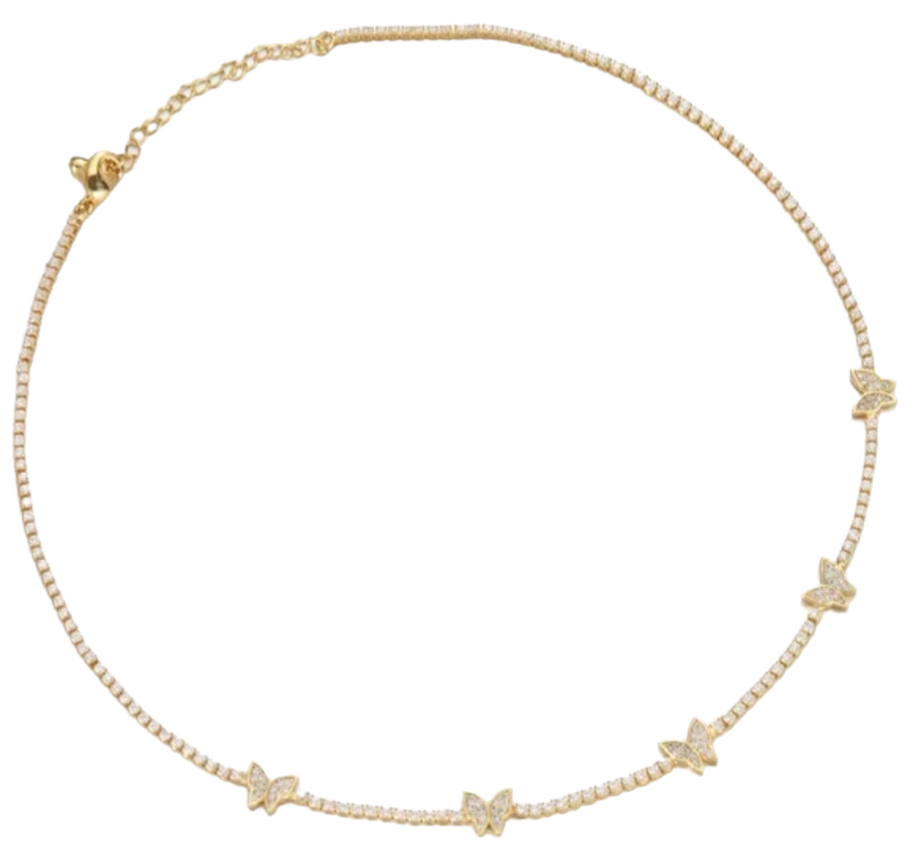 BUTTERFLIES CHOKER